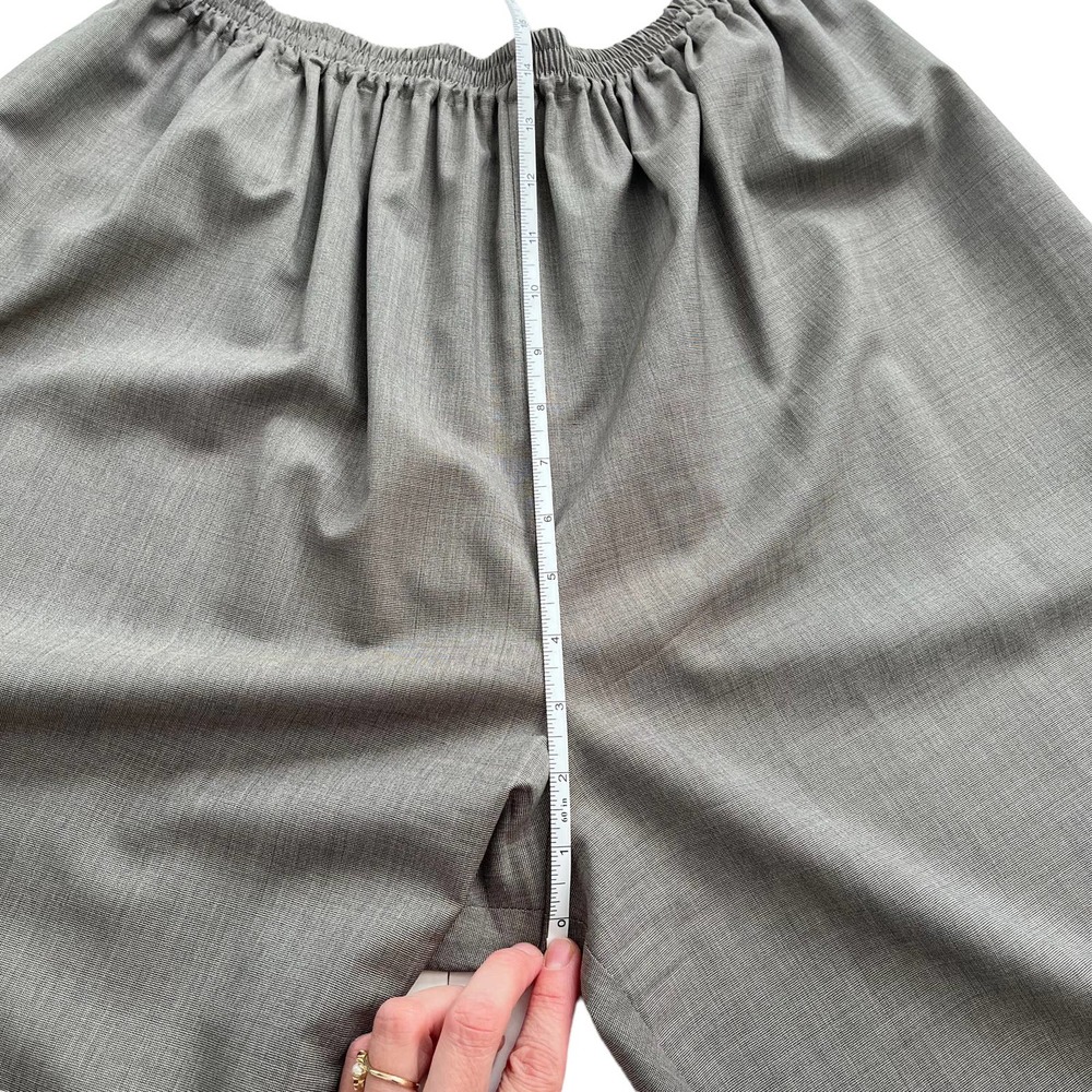 ESKANDAR VIRGIN WOOL TROUSERS WIDE LEG PANTS WITH ELASTIC WAIST WOMEN SIZE  S - Picture 12 of 16